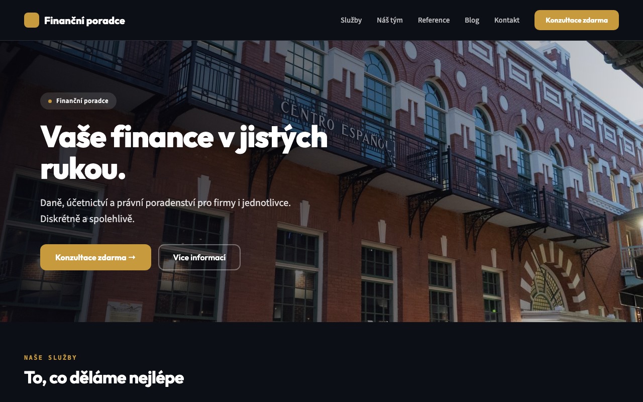 Náhled vzoru — Poradci &amp; Finance